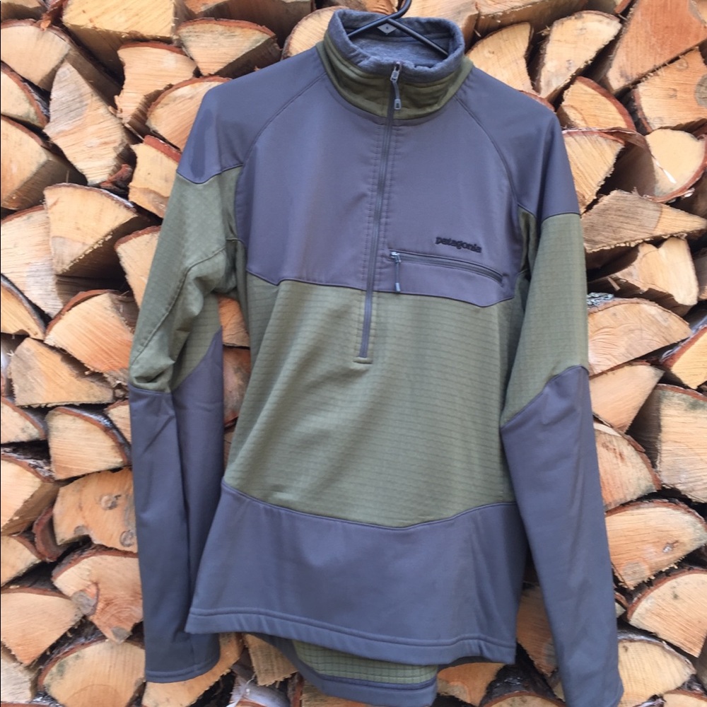 Men’s R1 long sleeve fitz Roy 1/4 zip Patagonia